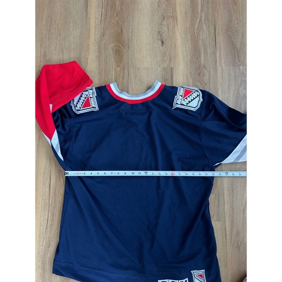 Vintage CCM New York Rangers Lady Liberty Hockey Jersey Mens Large Navy Blue NHL - Picture 8 of 8
